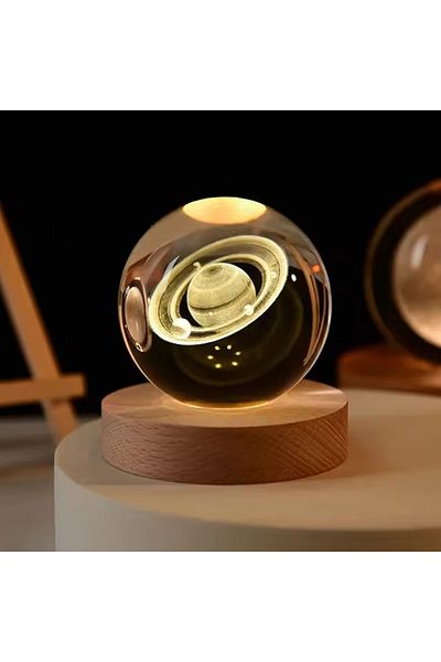 Choice Usb Plug Light Green Natural Light Hot 6cm 3d Crystal Ball Stitch Pikachu Wooden Base With 6cm Cryst
