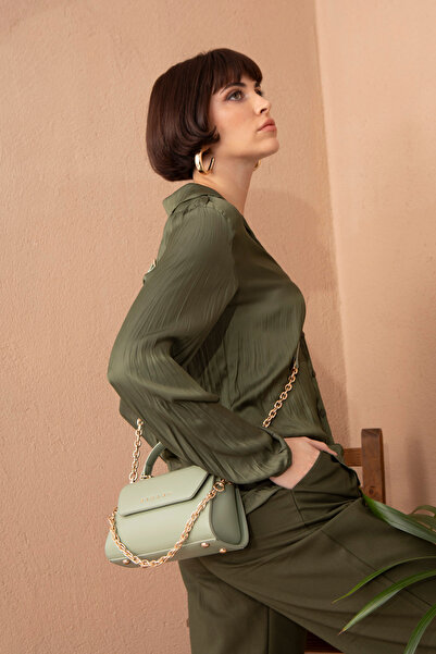 Sisley Green Women's Handbag Sly185