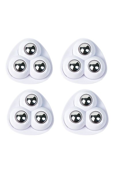 Choice 4pcs White 4pcs/Set Self-Adhesive Rollers For Furniture Universal Pulley Rotating Wheels Swivel Cast