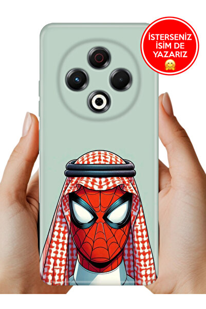 TECNO Spark 30 Kılıf Uv Baskı Temalı Silikon Arabic Spider