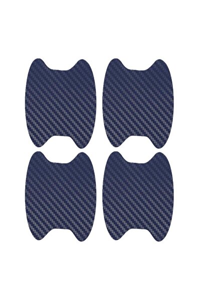 Choice 4pcs Blue 4Pcs Car Door Handle Bowl Scratch Protective Sticker Silver ...