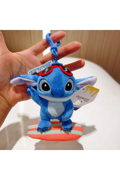 Disney HWJD686-11cm Original Disney Toy Story Stitch Kawaii Winnie Lotso Plush Doll Cartoon Stuffed Anime K
