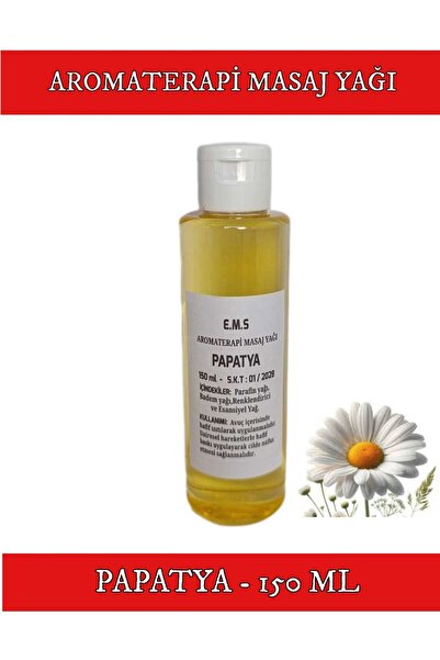 E.M.S AVM PAPATYA MASAJ YAĞI 150 ML PAPATYA ESANSI MASAJ YAĞI.