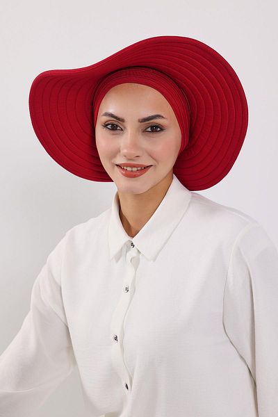 Aisha's Design Removable Combed Bonnet Turban with Bow Knot on the Back, S-4