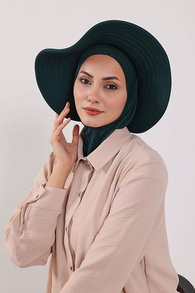 Aisha's Design Ninja Bonnet Turban with Removable Bow Hat on the Back,S-5