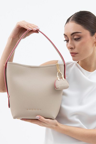 Sisley Geantă de umăr pentru femei, Mink Sly163