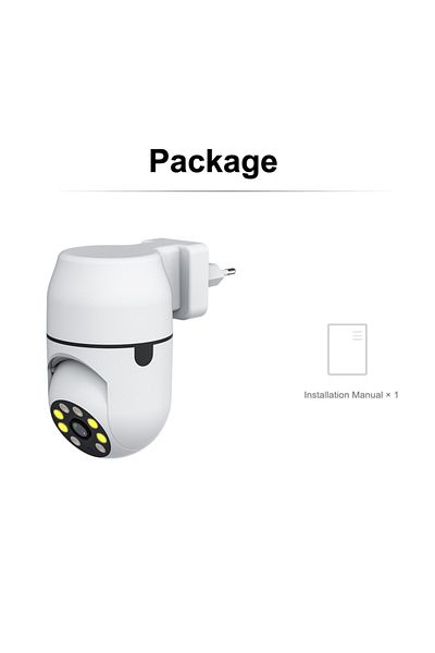 JIENUO 3.6mm Eu Plug 1080p Standard Tuya Ptz Ip Camera Wireless Human Auto Tracking Cctv Security Surveilla