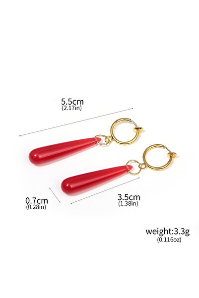 Choice E00185-03 Anime Frieren: ما وراء نهاية الرحلة أقراط حمراء Frieren في ا...