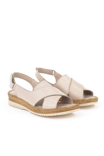 Ziya South Leather Sandals - for Women - Gray - 1511051 Z036