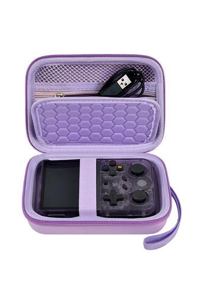 Choice PURPLE Travel Case Compatible with RG353V/ RG35XX/RG353VS/ R36S Retro Handheld Game Console, Handhel