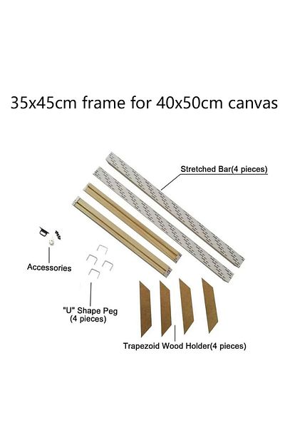 Choice 35x45cm 30x40 40x60 50x70cm Canvas Frame Wooden Frames Wooden Photo Oil Painting Canvas Diamond Pain