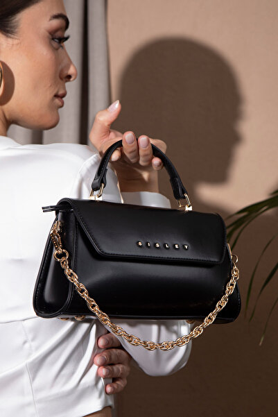 Sisley حقيبة يد نسائية سوداء SLY185