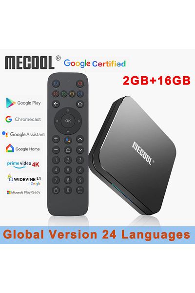 Choice الولايات المتحدة الأمريكية Mecool KM9 Pro Classic معتمد من Google Amlogic S905X2 Android 10.0 2G 16G 4K HDR Cast Voice