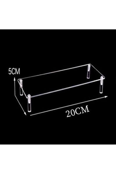 Choice 20x8x5cm 1 Tier 1-4 Tier Acrylic Display Stand Durable Display Rack For Cupcake Perfume Doll Transpa