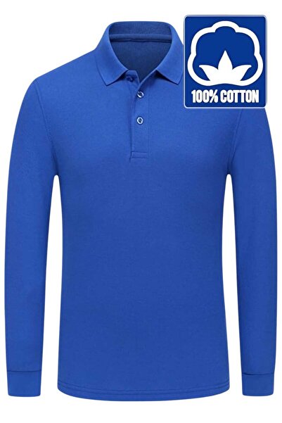 Uniquerrs Tricou cu gât polo pentru băieți - mânecă lungă, 100% bumbac, unifo...