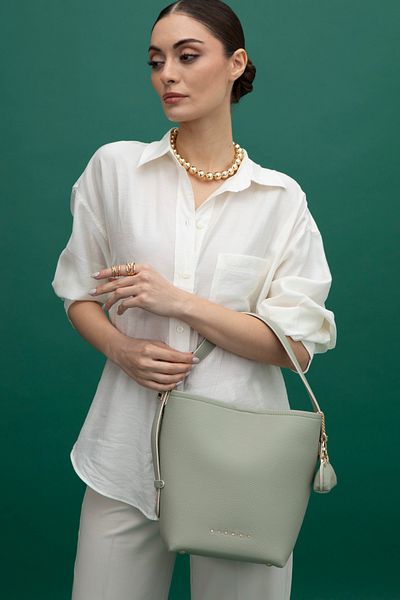 Sisley Green Women's Shoulder Bag Sly163