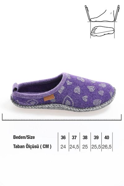 GEZER 12940 Γυναικεία τσόχα Αθόρυβη Σόλα Σπίτι-Μοκέτα Παντόφλες