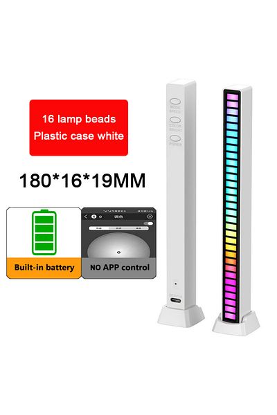 Choice 16led Battery Rgb Lamp Led Strip Lights Pickup Light Sound Control Lamp Ambient Light Smart App Cont