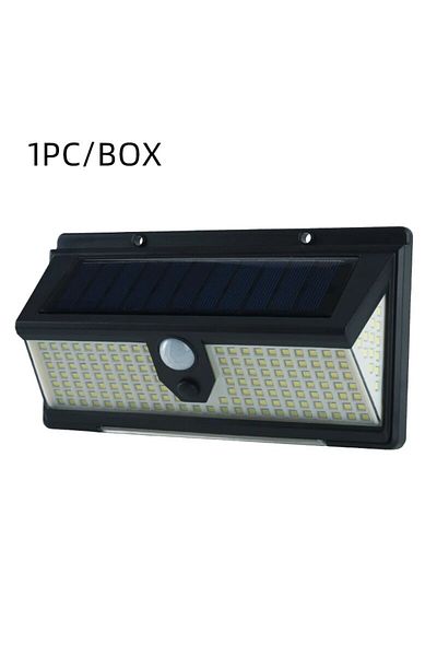 Choice black 2W WHITE New 190 Light Red and Blue Warning Light Solar Wall Light Human Sensor Light Waterpro