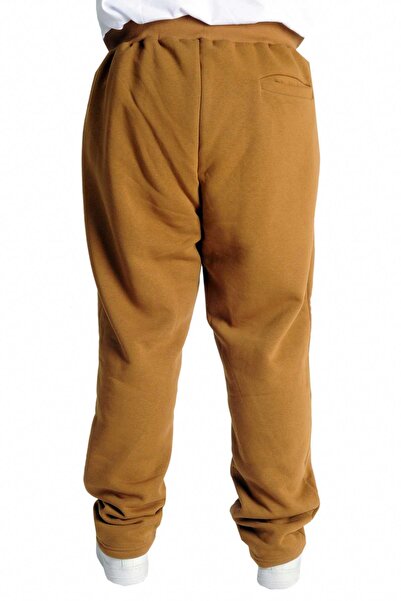 ModeXL Mode XL Plus Size Ανδρικό παντελόνι με 3 κλωστές με φερμουάρ ίσιο πόδι 22507 Camel