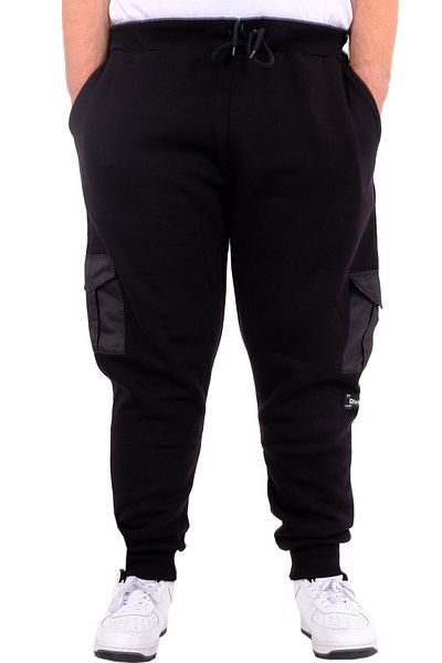 ModeXL Mode XL Plus Size Ανδρικό Φούτερ με 3 κλωστές Raster DIVISION 24521 Μαύρο