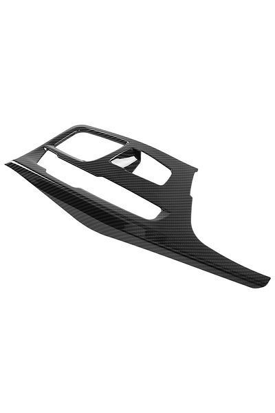Choice black Carbon Fiber Style ABS Plastic Car Center Console Gear Shift Panel Cover Trim for BMW 5 Series