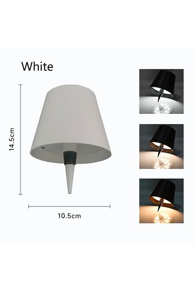 Choice 01white Led Rechargeable Wine Bottle Lamp Touch Control Of 3 Colors And Stepless Dimming Table Lam