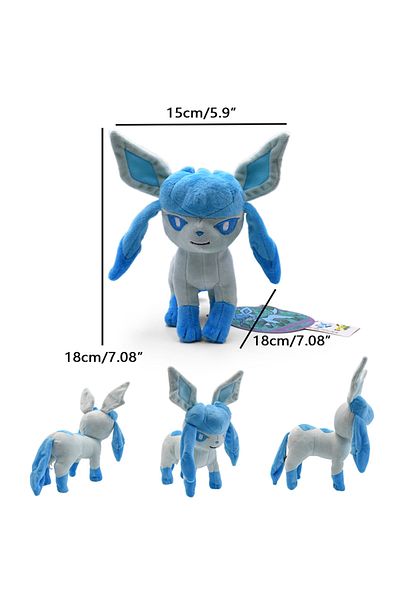 Choice Small Glaceon Big Umbreon Pokemon Plush Toy Vaporeon Eevee sylveon laceon Flareon  Leafeon Jolteon E