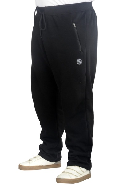 ModeXL Mode Xl Φούτερ μεγάλου μεγέθους με φερμουάρ ίσιο πόδι 22507 Μαύρο