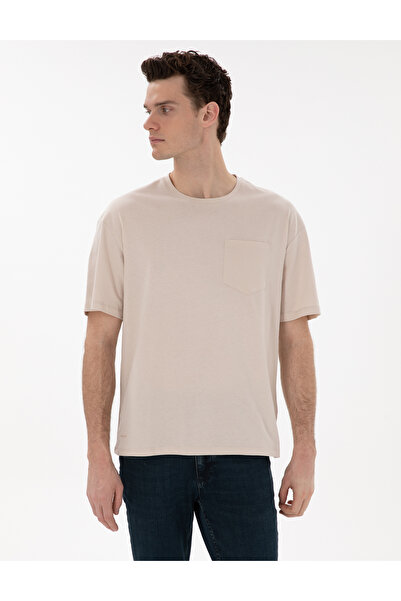 Pierre Cardin Tricou Bej Comfort Fit basic 50306991-VR011