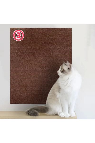 Choice 50x200CM Brown Trimmable Self-Adhesive Carpet Cats Scratch Board Wall Anti Cat Scratch Sofa Diy Cats