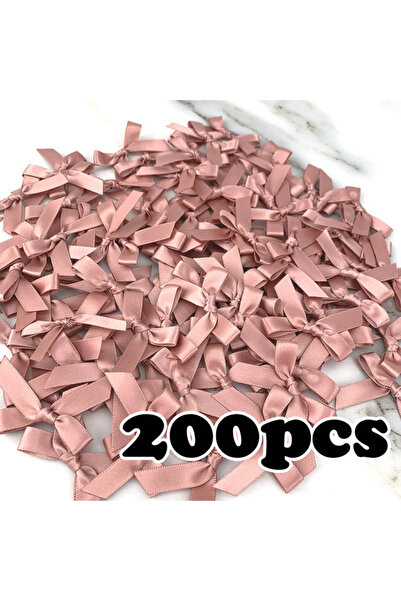 Choice1 4 سم من شرائط الشمبانيا الوردية (200 قطعة) شرائط الساتان البوليستر صغ...