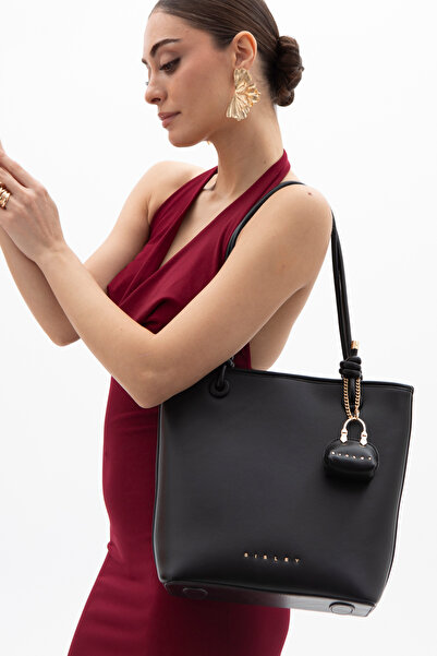 Sisley حقيبة كتف نسائية - أسود - SLY160