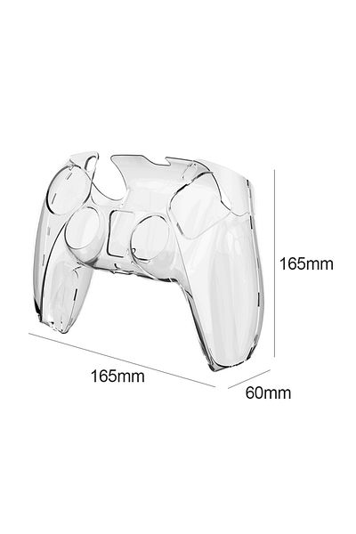 Choice Transparent For PS5 DualSense Controller Clear PC Cover Ultra Slim Transparent Protector Case for So