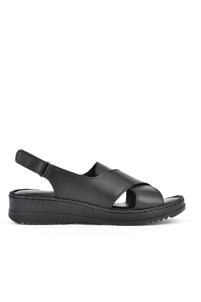 Ziya Sandale negre de damă din piele naturală 1511051 Z036