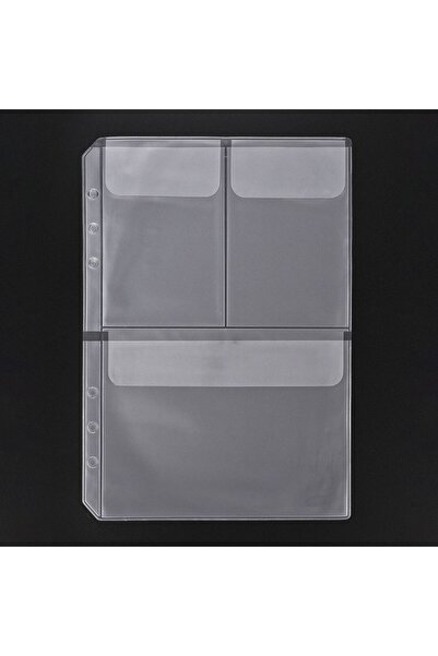 Choice 06-storage bag-5pcs A5 6-Hole Strap Storage Clip And Storage Bag Scrapbook Cutting Die Storage Organ