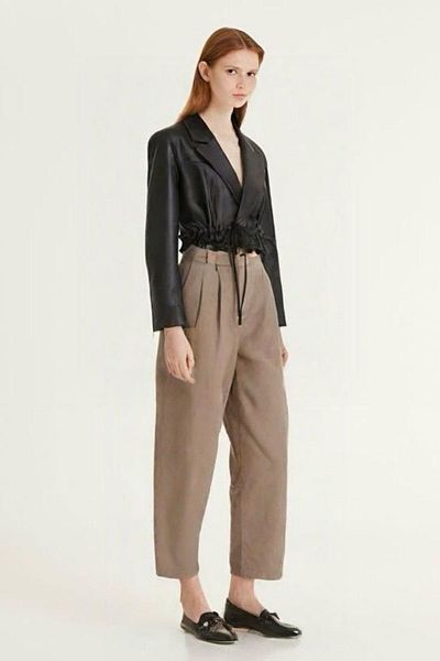 HAKKE Women's Pocket Detailed Rope Lacing Pants