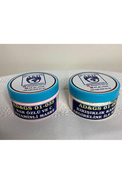 ALEXDELLO AD&GS Russian Mask for the Face - Dust Algae Skin Regeneration - 30 Gr + 30 Gr