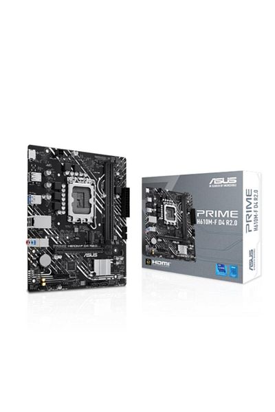 ASUS Prime H610M-F D4 R2.0 H610 Ddr4 M.2 HDMI Pci 4.0 1700P Main Board