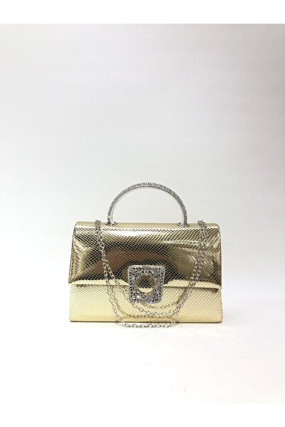 Piedra Zlatna boja, laserski materijal zmija, ručni ili viseći, večernja halj...