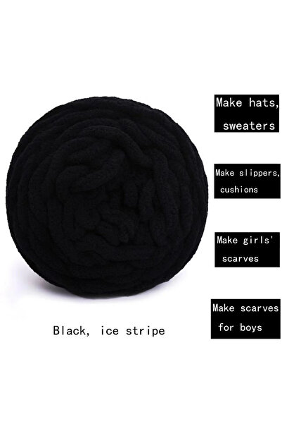 Choice وشاح محبوك دافئ ناعم ومريح من بلاك سترايد 1 كرة Lce Line، نعال، قبعة، ...