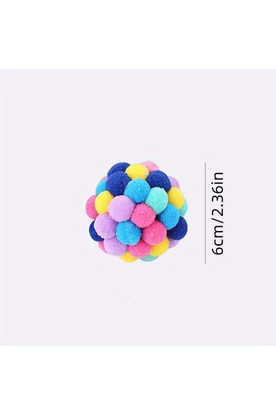 Choice Large size 1 pack 1/3PCS Cat Toys Cat Plush Ball Toy Pet Elastic Bell Ball Self Hi Ball Playing Cat