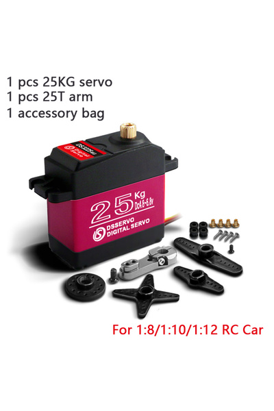 Choice DS3225-270 degree 1X DS3225 update servo 25KG full metal gear digital servo baja servo Waterproof s