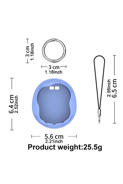 ALLOYSEED F Cute Silicone Protective Case for Tamagotchi Uni 2023 Virtual Pet Machine with Finger Lanyard Ant.