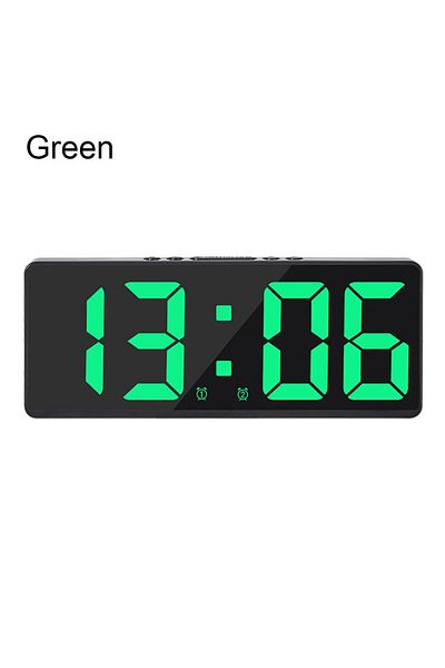 Choice Green LED Digital Electronic Clock Backlight Large Number Alarm Clock Temperature Calendar Bedside T