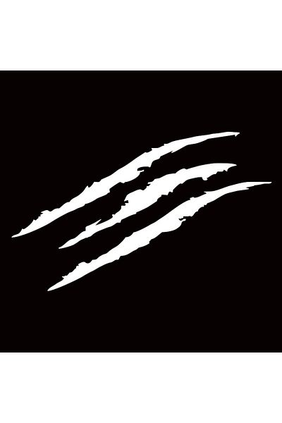 Choice White Car Monster Claw Scratch Decal Reflective Sticker For Car Auto Headlight Decoration Vinyl Deca