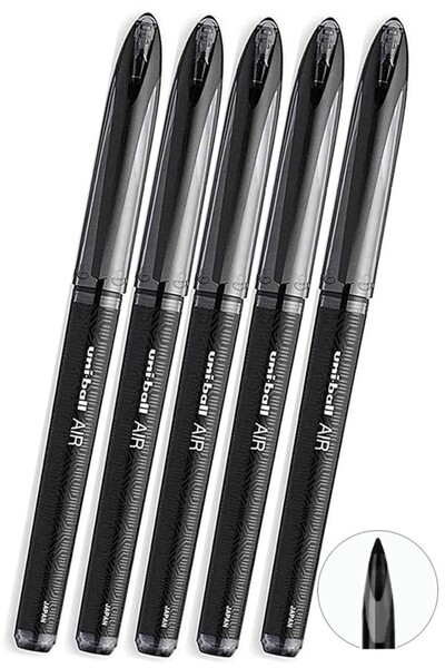 Artlantis Pix negru Pilot 5 bucăți Uniball Air Micro 0,5 mm Pix cu rolă Pilot...