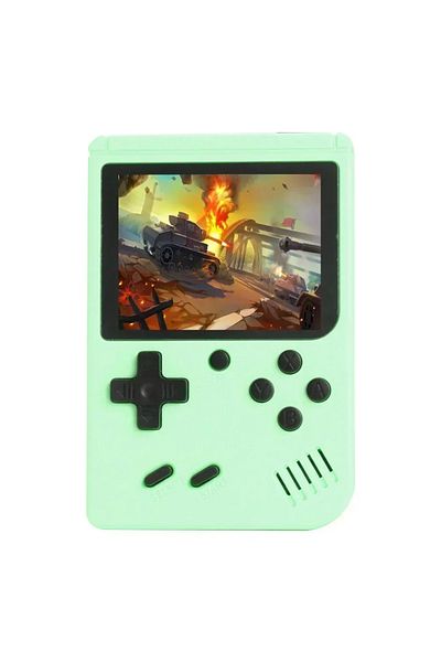Choice Green Retro Portable Mini Handheld Video Game Console 8-Bit 3.0 Inch LCD Color Kids Game Player Buil