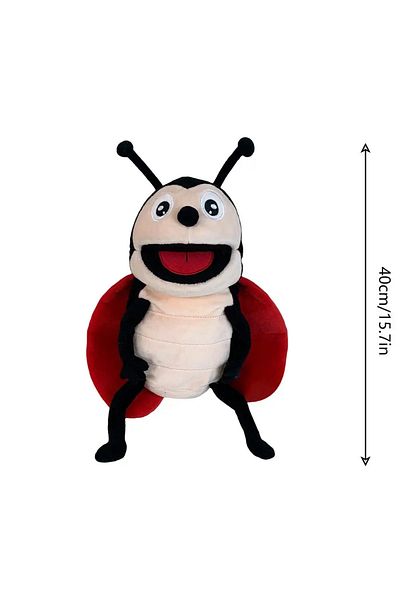 Choice about 30cm Ladybug Hand Puppets Kids Toys Plush Insects Animal Caterpillar Ladybug Hand Puppets Doll