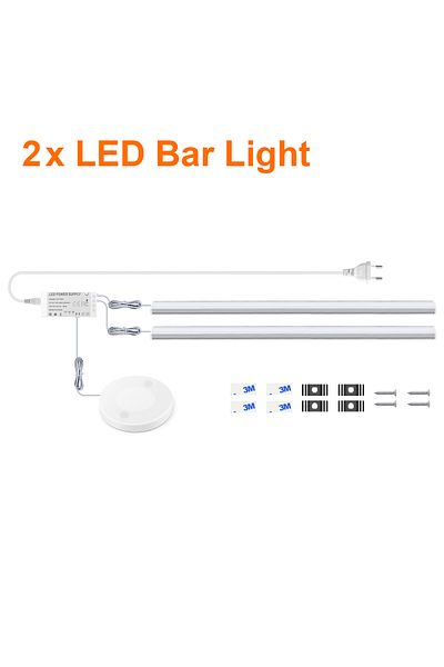 Choice Eu Power Plug 50cm Warm White 2 Pcs Set Motion Touch Sensor Led Lights Wireless Light Penetrable Woo